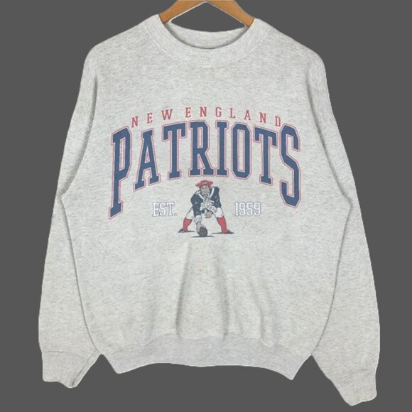 Vtg New England Patriots Sweatshirt, Vintage NFL Patriots Football Shirt - Picture 1 of 4